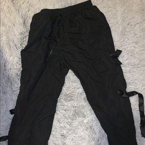 black cargo pants